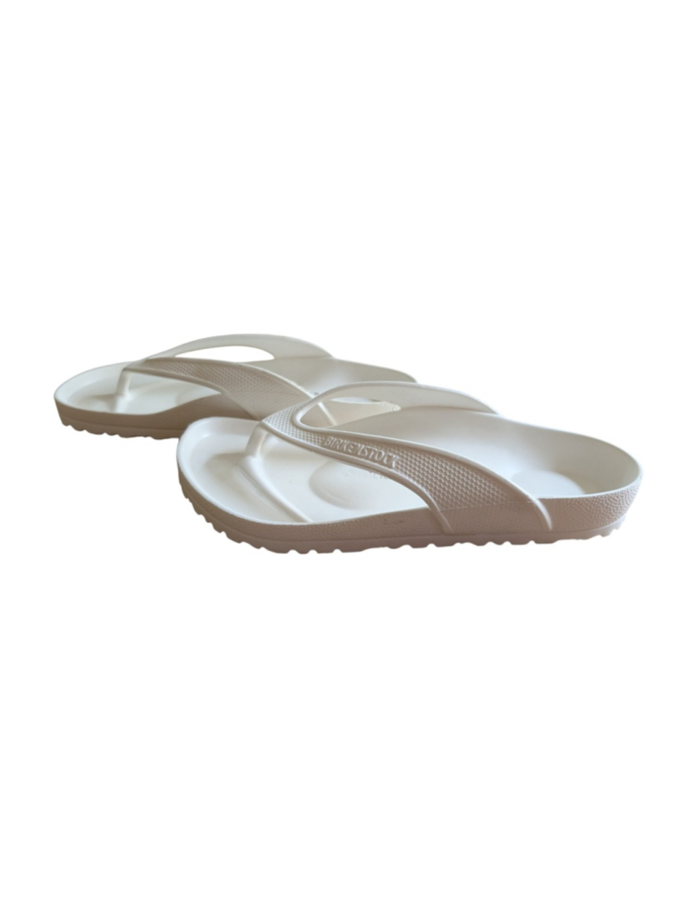Birkenstock White Cream EVA Flip Flop Sandals